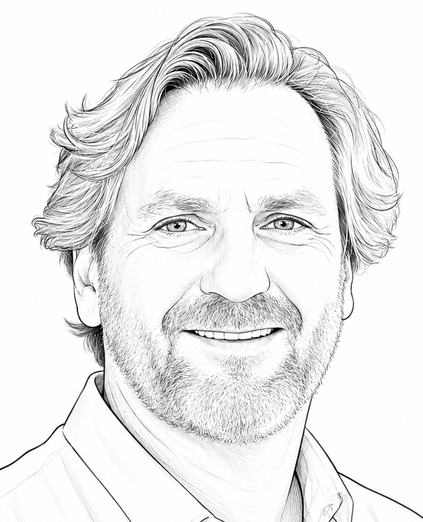 Portret van Simon, oprichter van Nomis AI